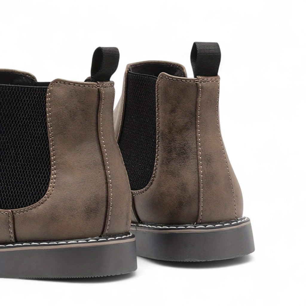 Men’s Chelsea Boots – Slip On Ankle Design, Round Toe, Rubber Sole