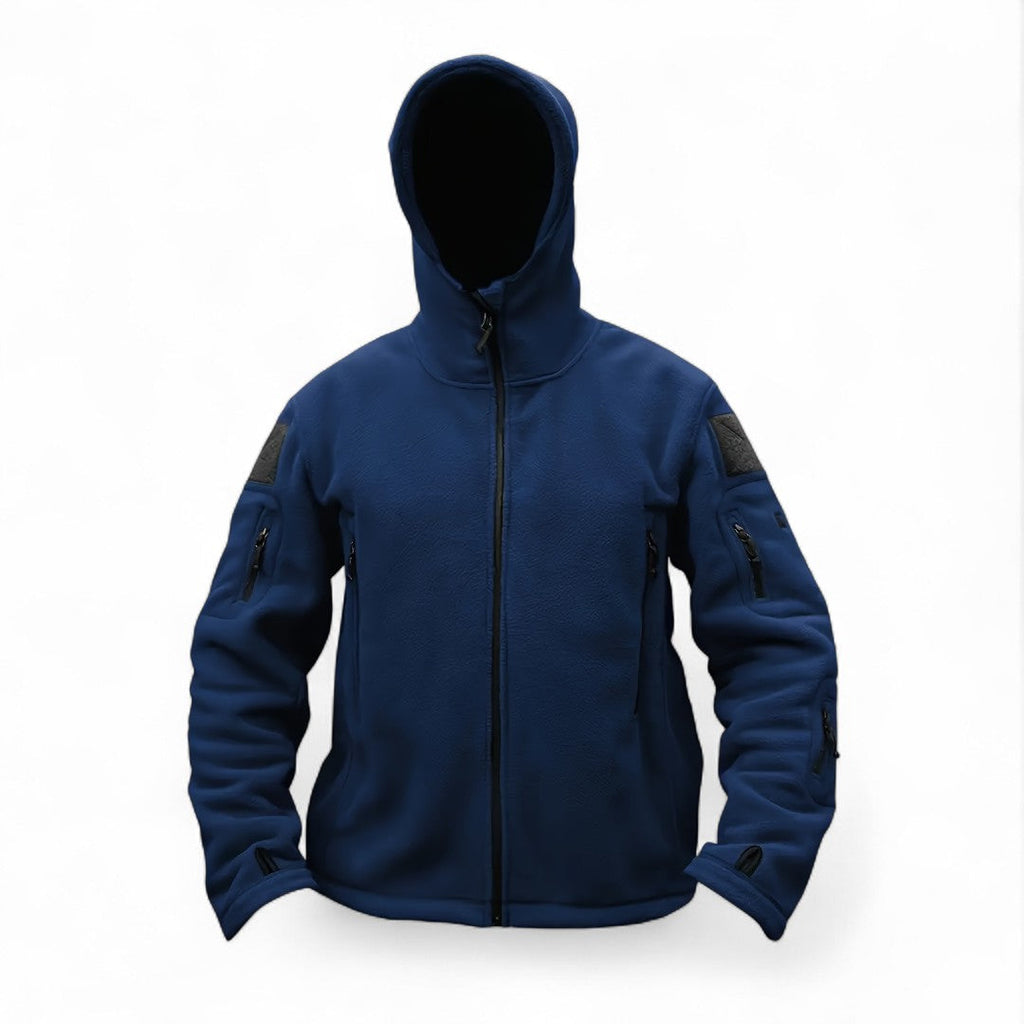 Men’s Zip Jacket – Hooded Design, Long Sleeves, Multiple Zipper Pockets
