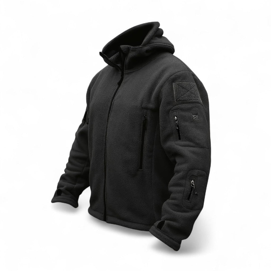 Men’s Zip Jacket – Hooded Design, Long Sleeves, Multiple Zipper Pockets
