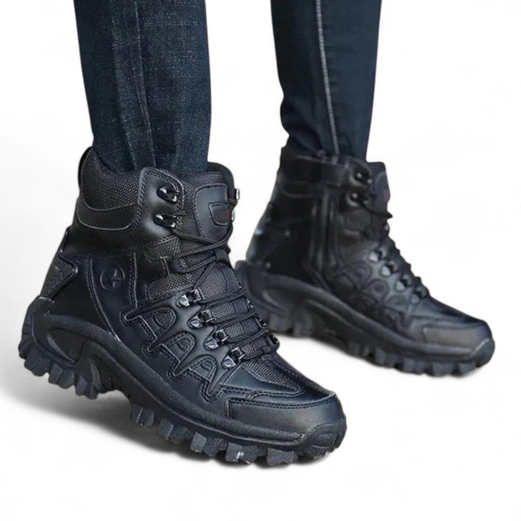 Men’s Hiking Boots – High Ankle Design, Lace Up Closure, Grip Sole