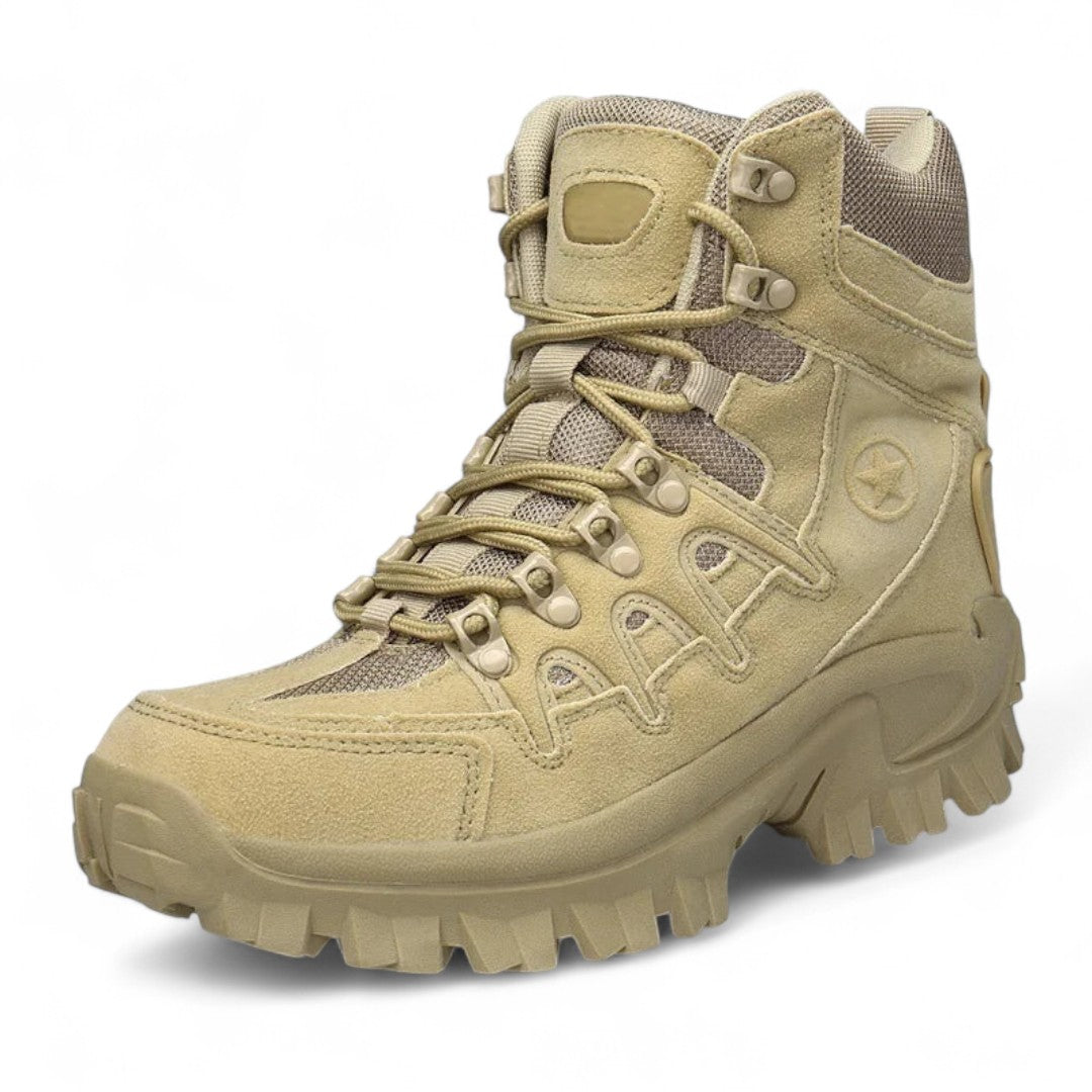 Men’s Hiking Boots – High Ankle Design, Lace Up Closure, Grip Sole