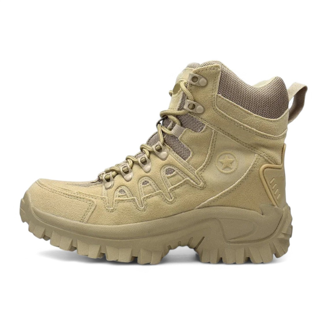 Men’s Hiking Boots – High Ankle Design, Lace Up Closure, Grip Sole