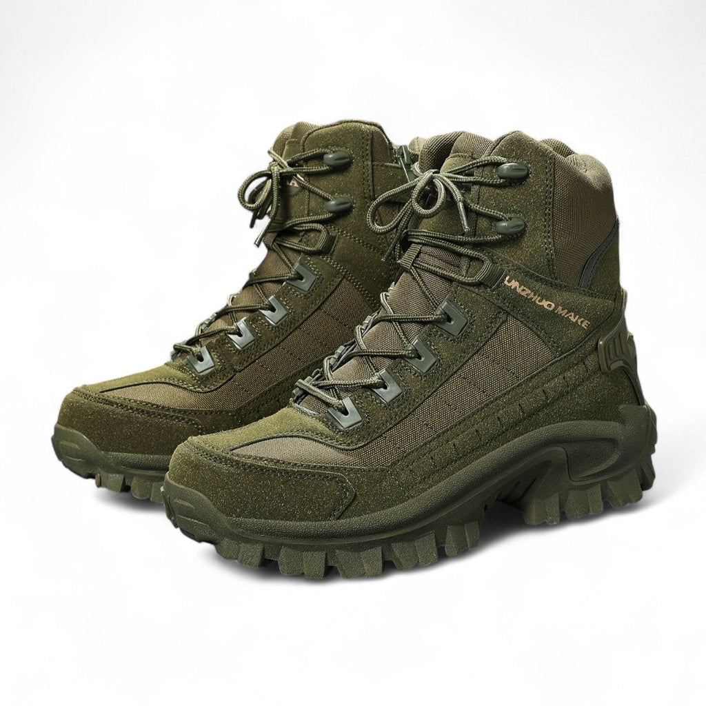 Men’s Hiking Boots – High Top Design, Lace Up, Grip Sole