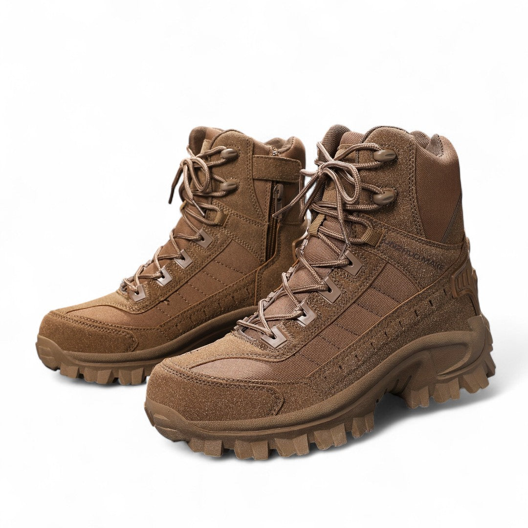 Men’s Hiking Boots – High Top Design, Lace Up, Grip Sole