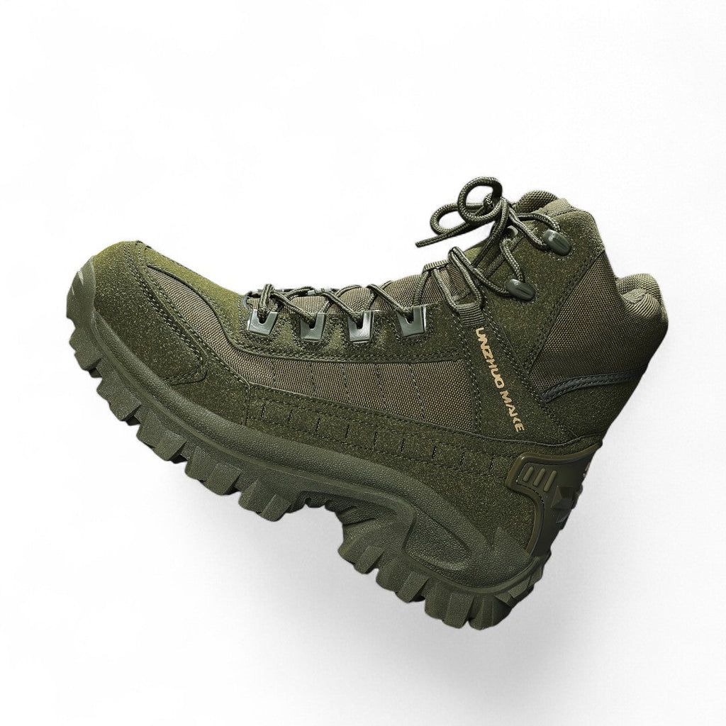 Men’s Hiking Boots – High Top Design, Lace Up, Side Zip