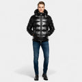 Men’s Hooded Padded Jacket – Gloss Finish
