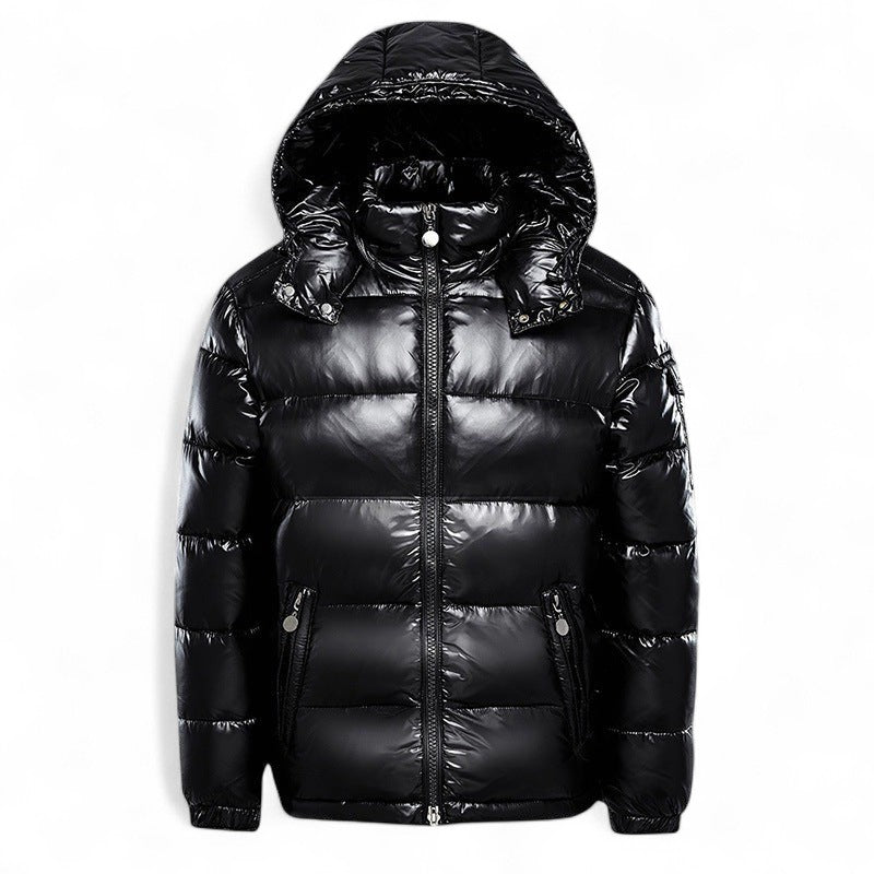 Men’s Hooded Padded Jacket – Gloss Finish