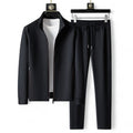 Men’s Tracksuit Set – Zip Front Jacket with Drawstring Trousers