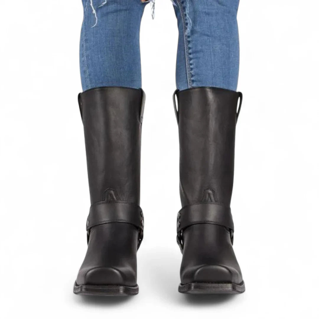 Women’s Western Boots – Mid Calf Height, Slip On Design