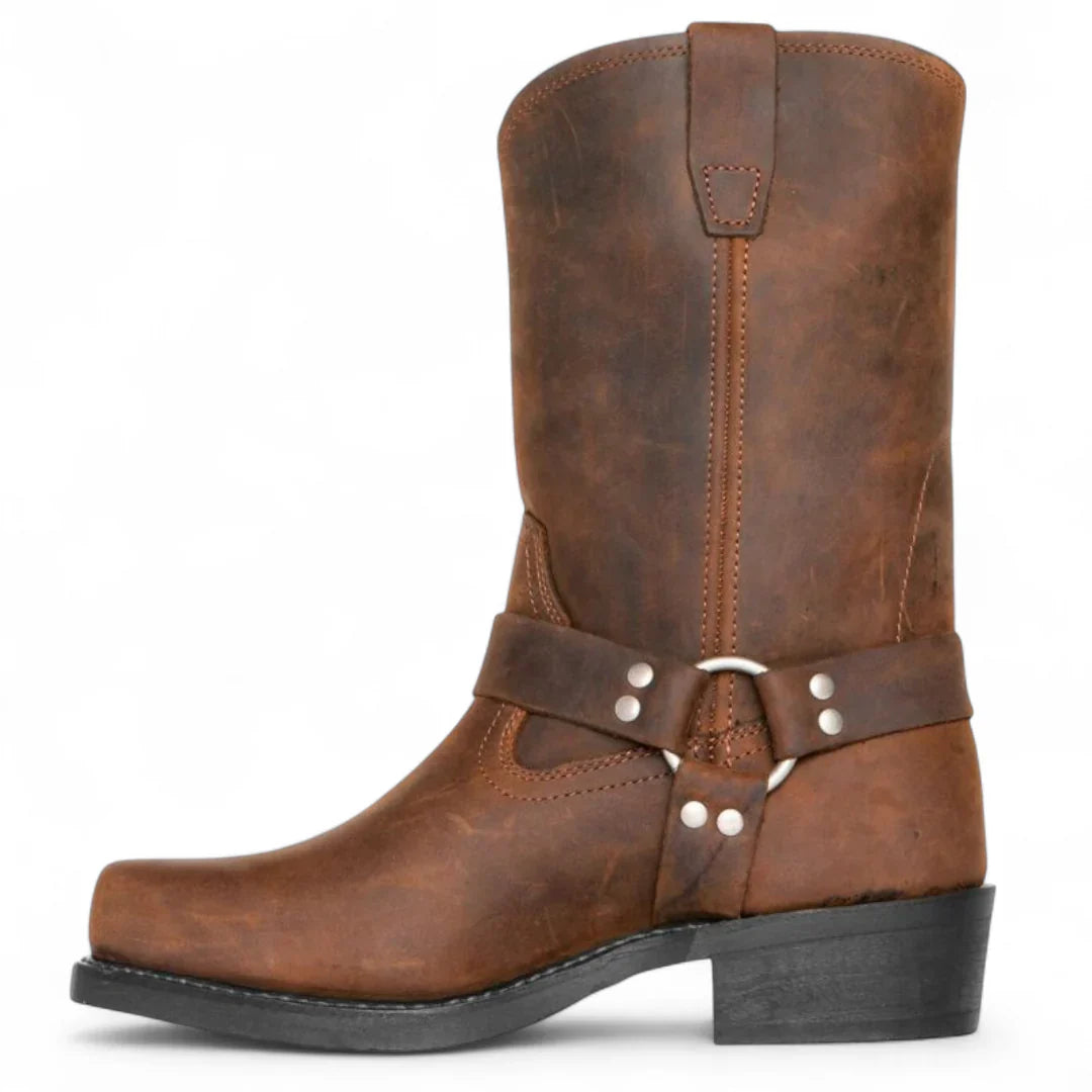 Women’s Western Boots – Mid Calf Height, Slip On Design