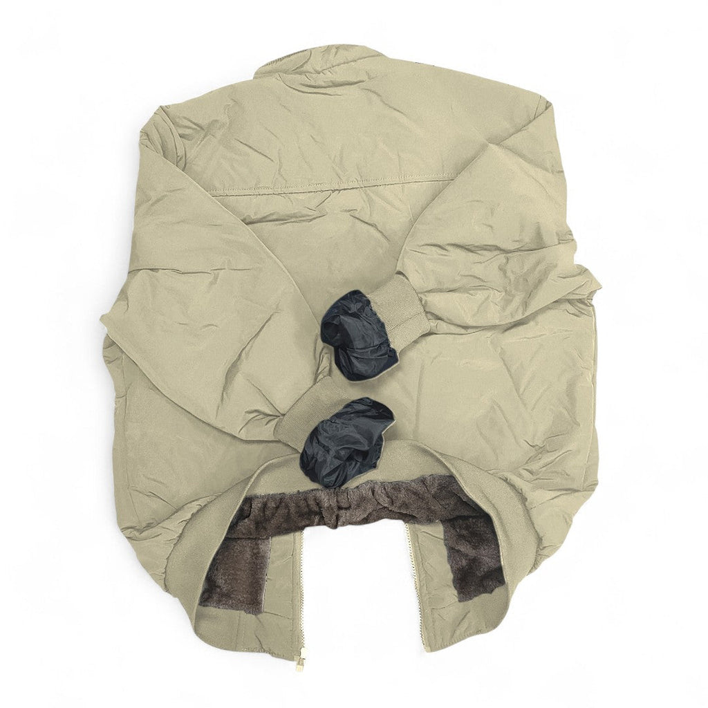 Men’s Zip Front Jacket – Stand Collar, Long Sleeves, Ribbed Cuffs, Lining