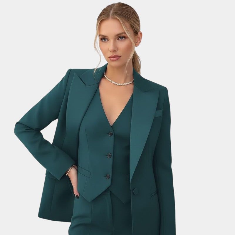 Women’s Blazer Suit Set – Jacket, Gilet and Trousers