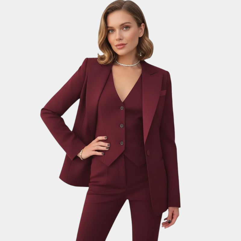 Women’s Blazer Suit Set – Jacket, Gilet and Trousers