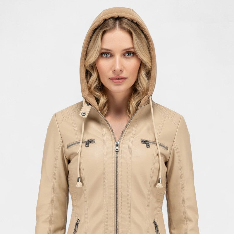 Women’s Jacket – Hooded Design, Slim Fit, Zip Pockets
