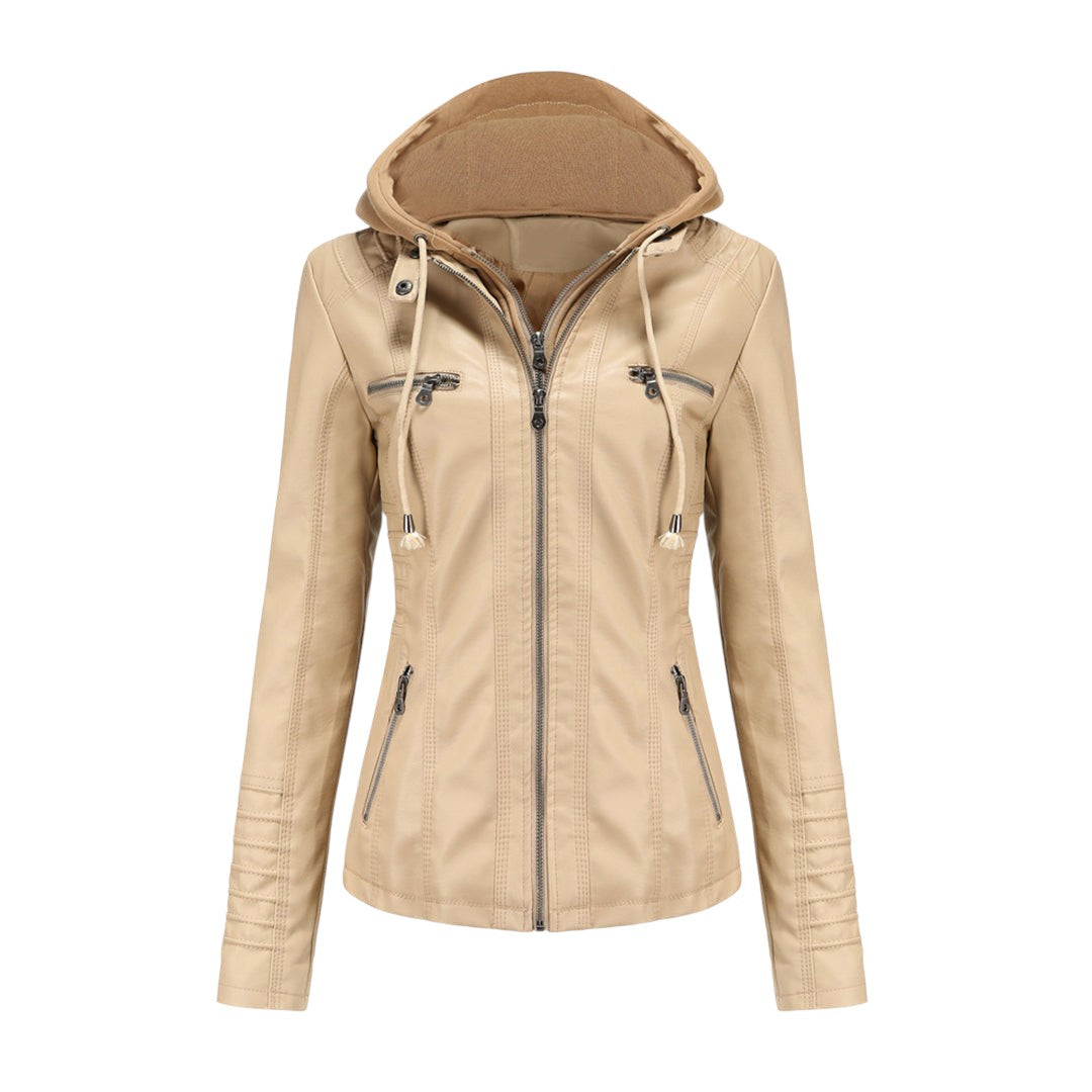 Women’s Jacket – Hooded Design, Slim Fit, Zip Pockets
