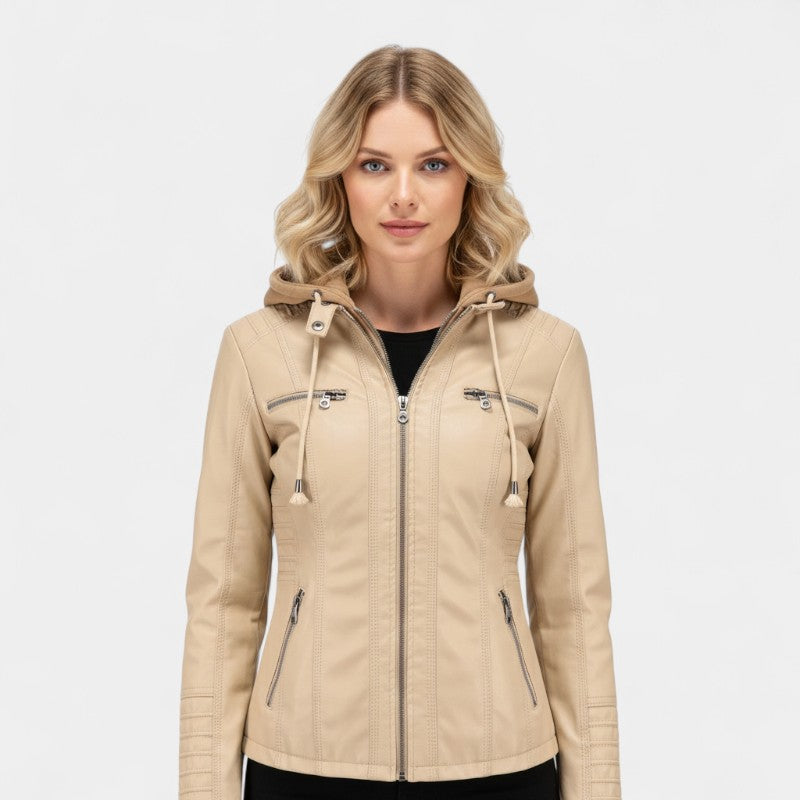 Women’s Jacket – Hooded Design, Slim Fit, Zip Pockets