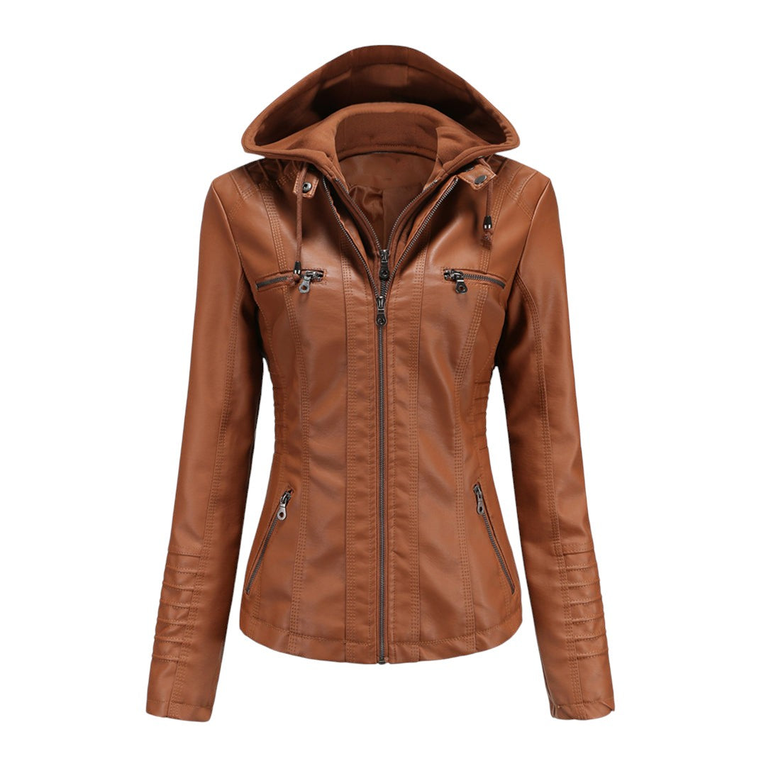 Women’s Jacket – Hooded Design, Slim Fit, Zip Pockets