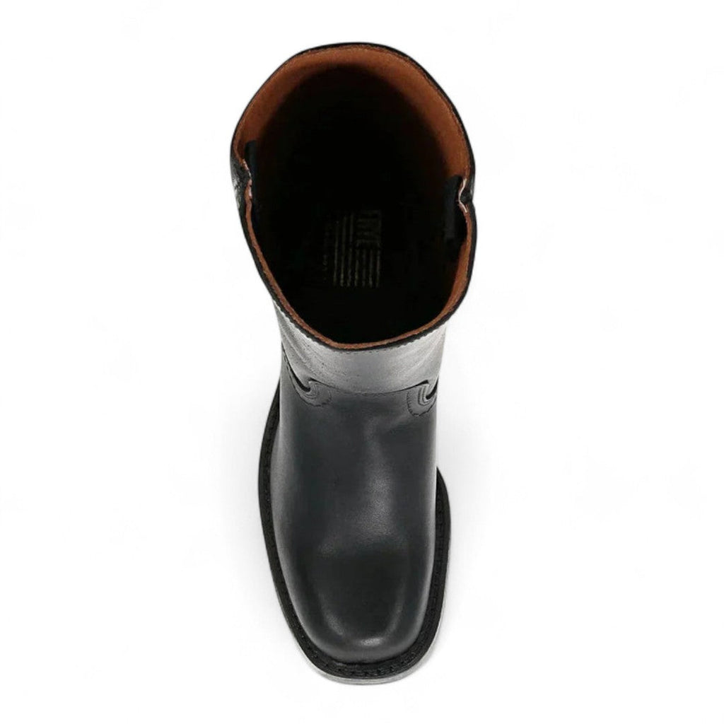 Women’s Knee High Boots – Round Toe, Block Heel, Pull On Design