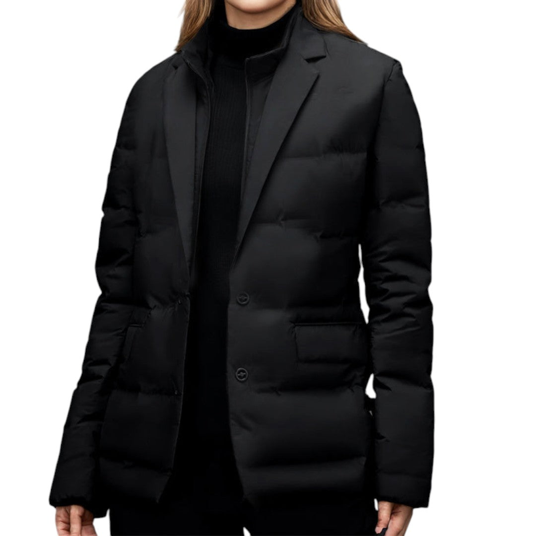 Women’s Padded Jacket – Button Front, Long Sleeves