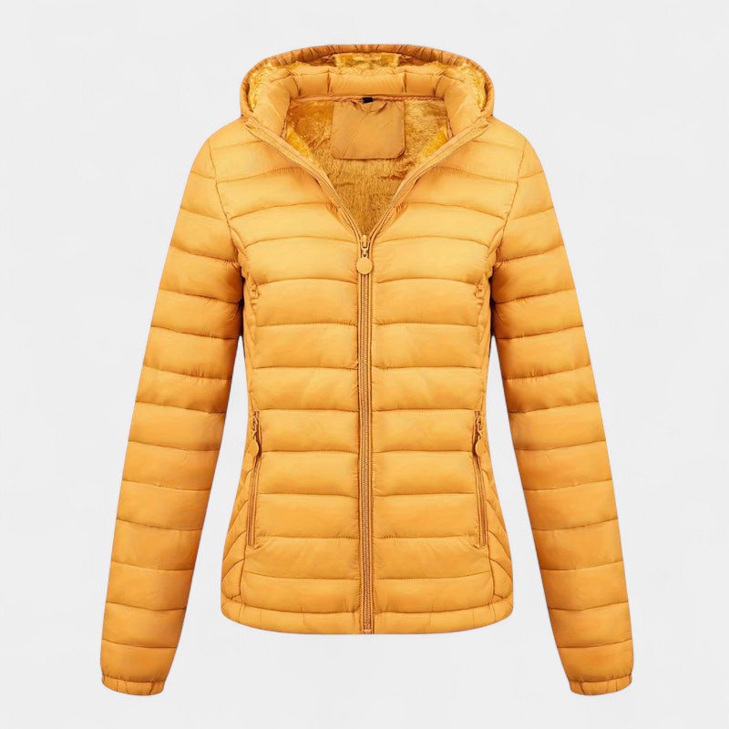 Women’s Padded Jacket – Hooded Design, Lining