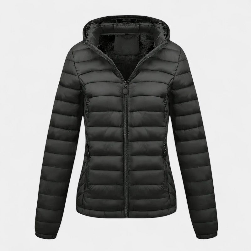 Women’s Padded Jacket – Hooded Design, Lining