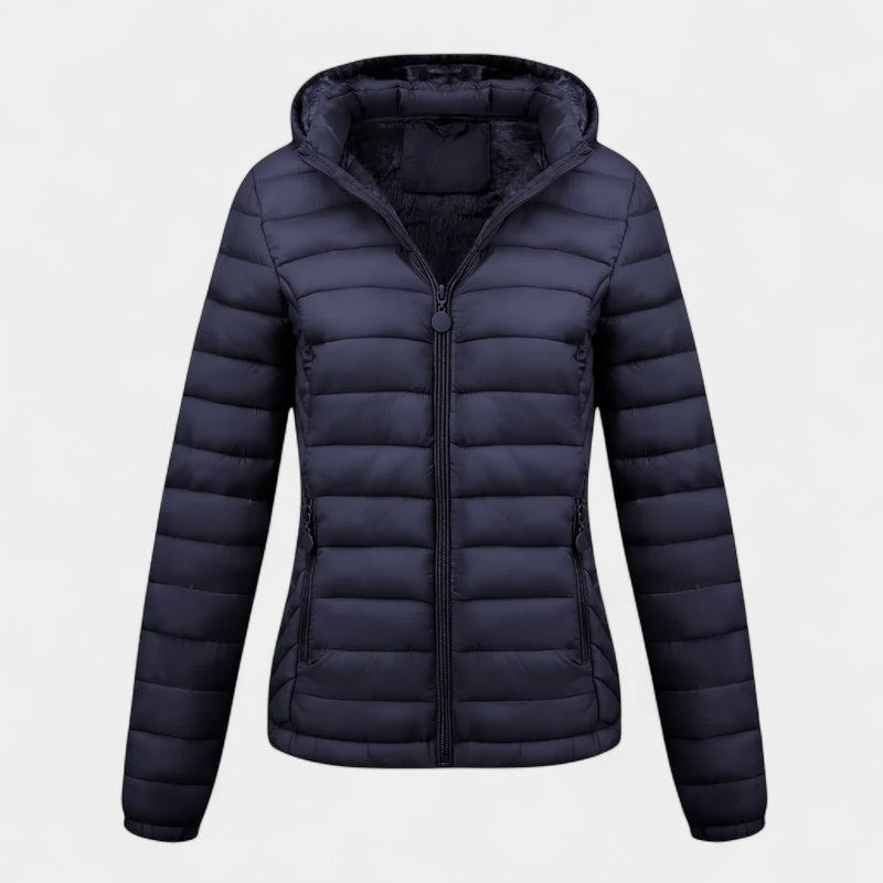 Women’s Padded Jacket – Hooded Design, Lining