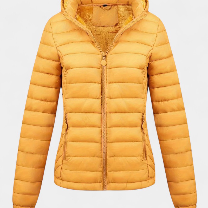 Women’s Padded Jacket – Hooded Design, Lining