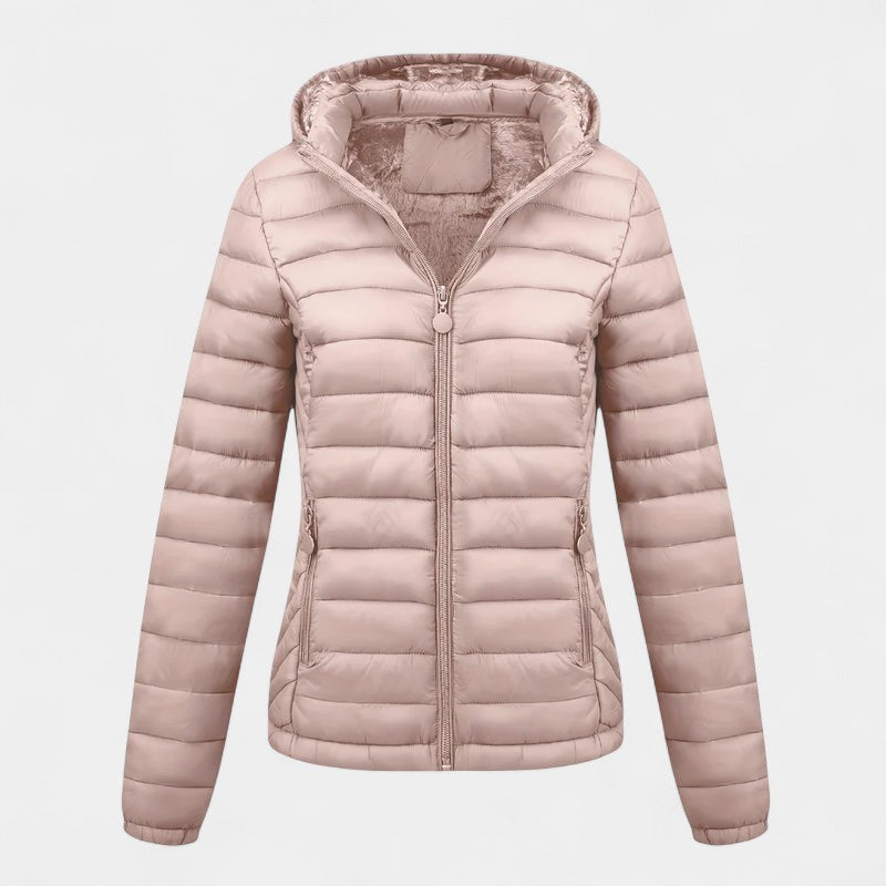 Women’s Padded Jacket – Hooded Design, Lining