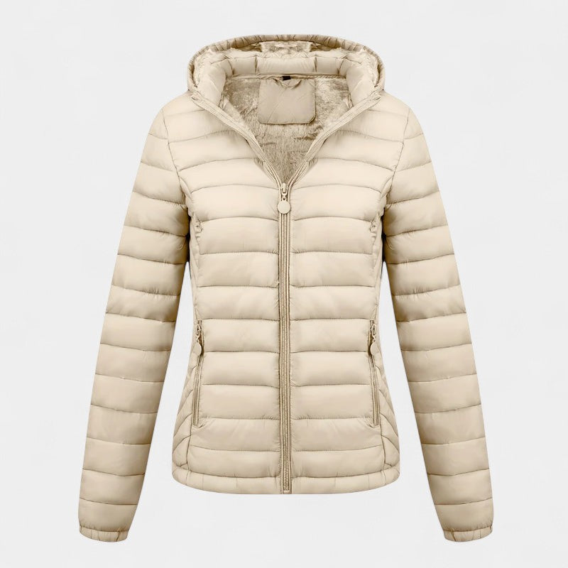 Women’s Padded Jacket – Hooded Design, Lining