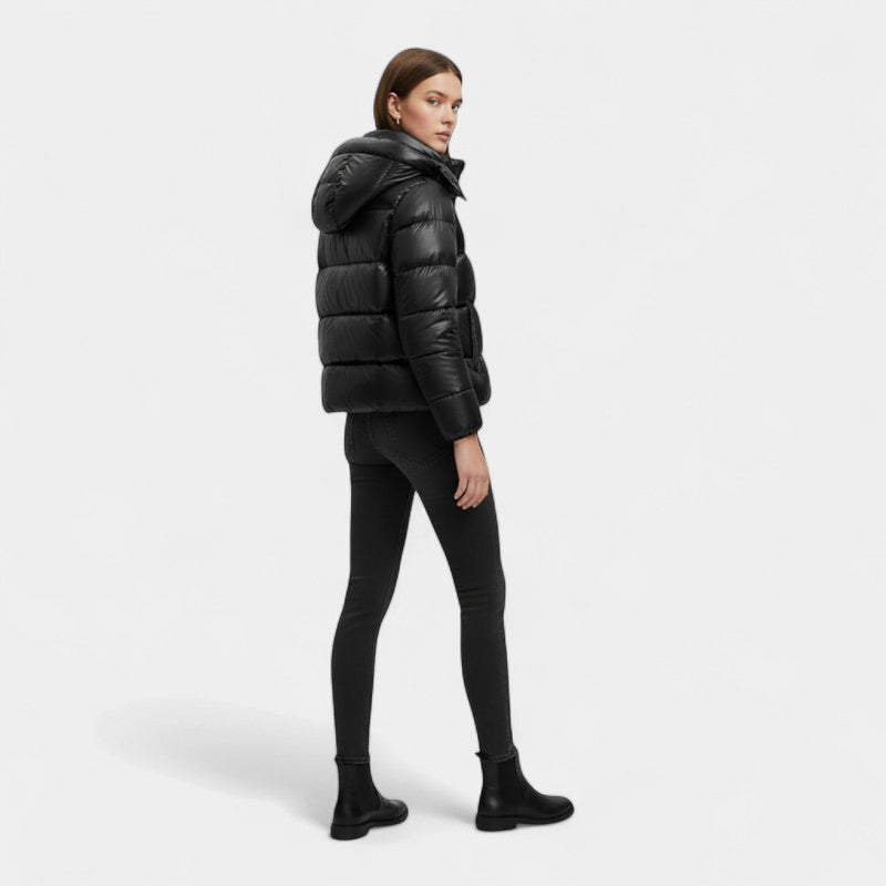 Women’s Padded Jacket – Hooded, Quilted Design