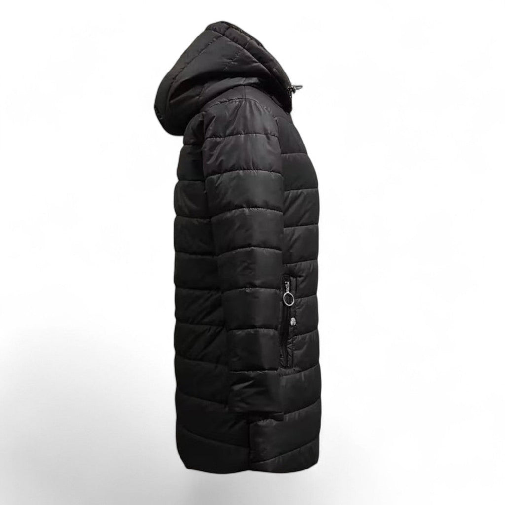 Women’s Puffer Jacket – Zip Front, Hooded, Lined