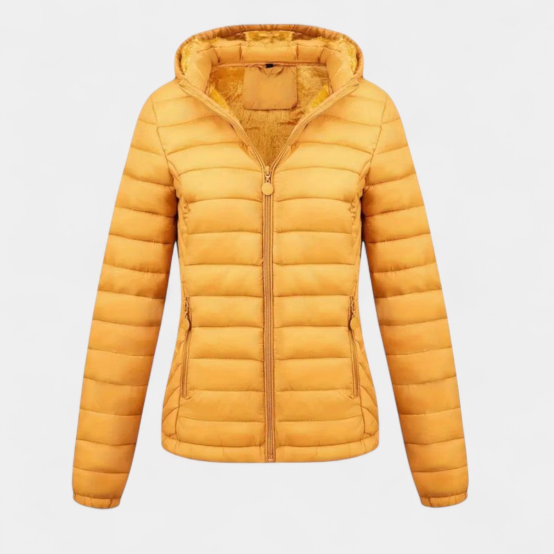 Women’s Quilted Jacket – Hooded, Padded Design