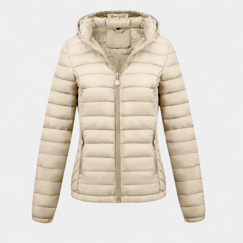 Women’s Quilted Jacket – Hooded, Padded Design