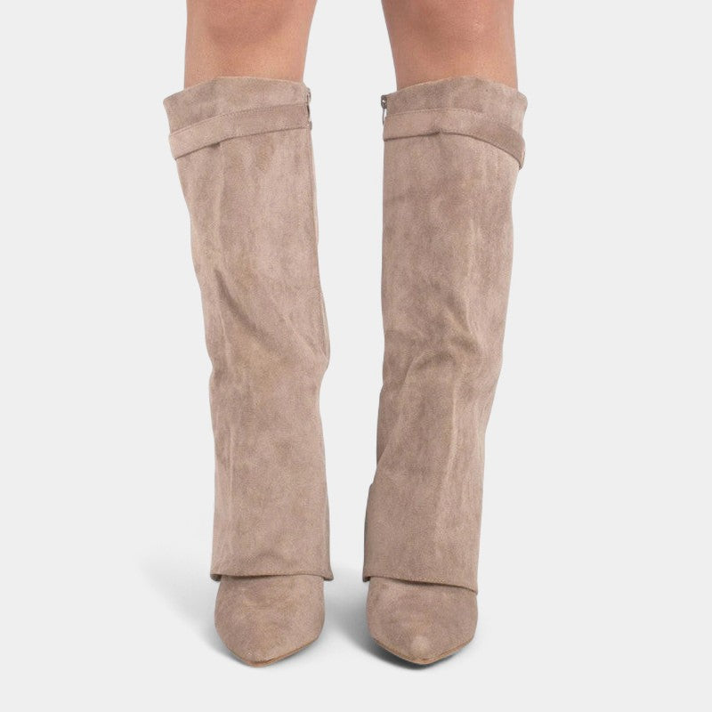 Women’s Slouch Boots – Pointed Toe, Pull On Design