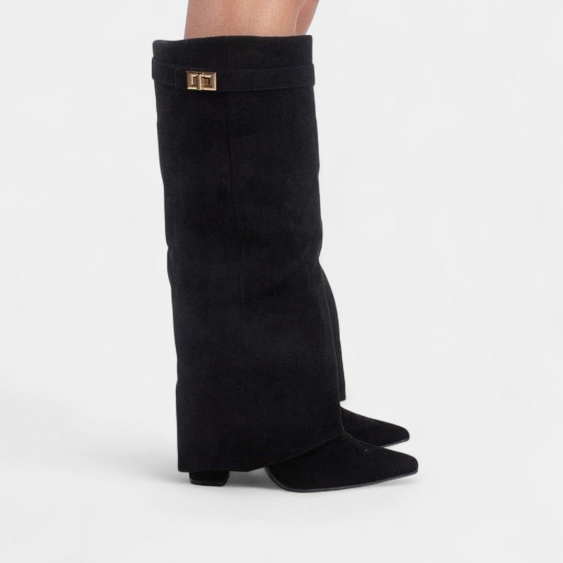 Women’s Slouch Boots – Pointed Toe, Pull On Design