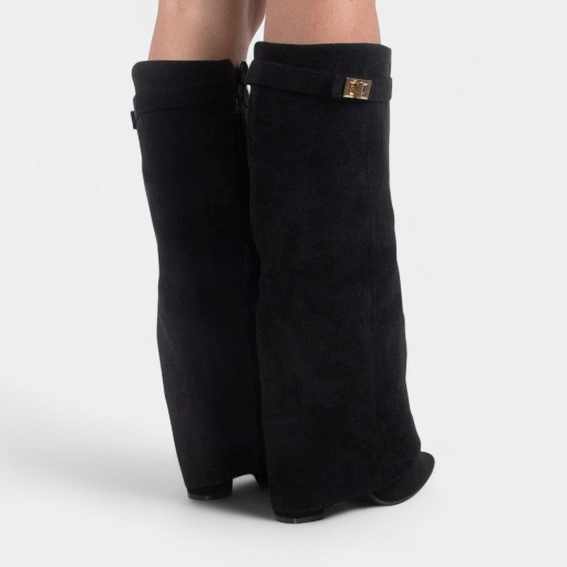 Women’s Slouch Boots – Pointed Toe, Pull On Design