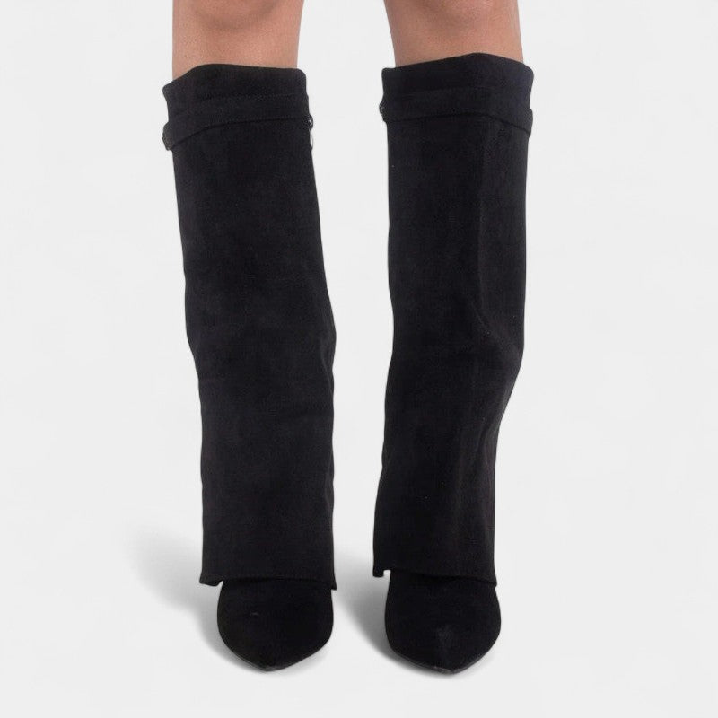 Women’s Slouch Boots – Pointed Toe, Pull On Design