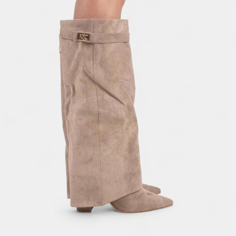 Women’s Slouch Boots – Pointed Toe, Pull On Design