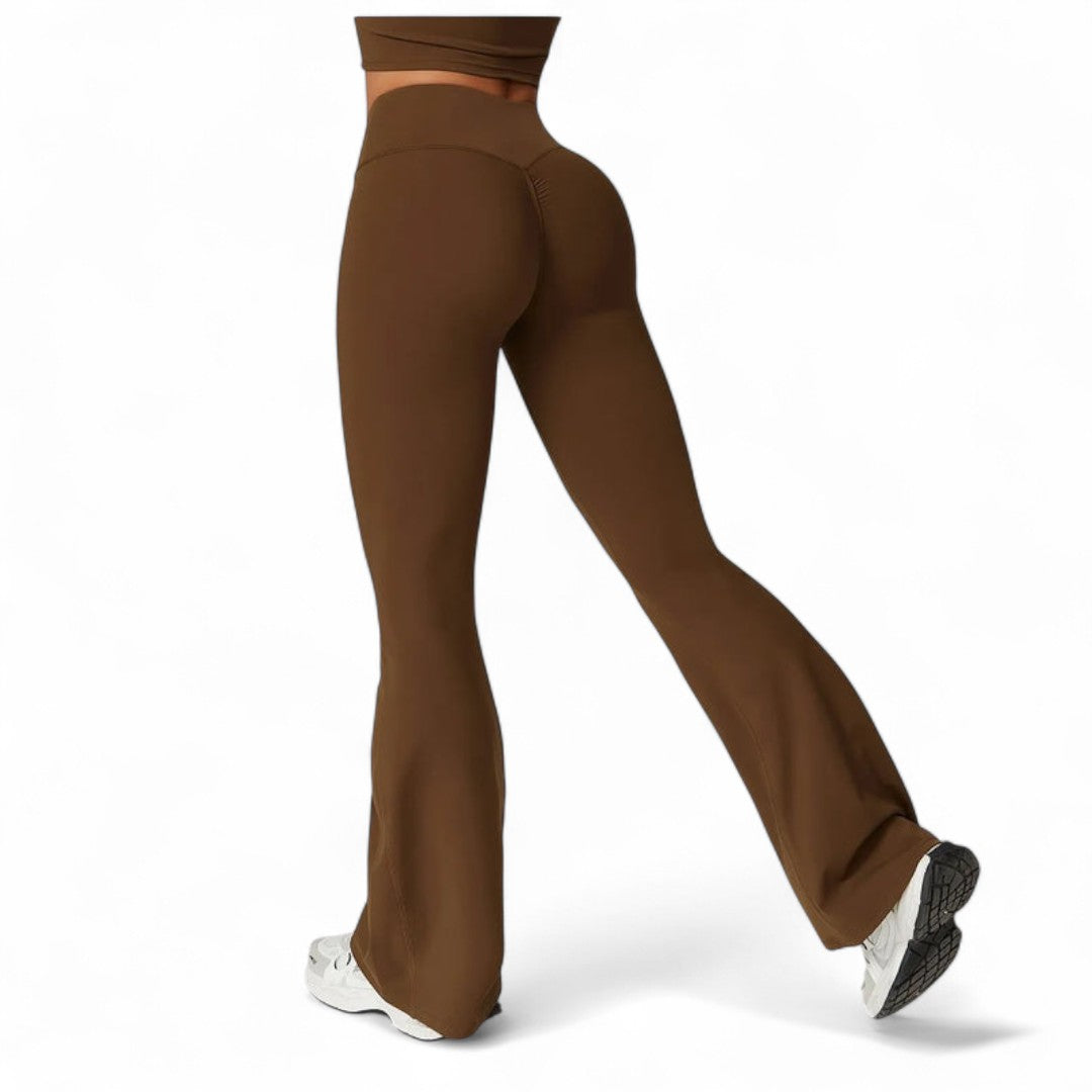 Women’s Yoga Trousers – High Waist, Flared Leg